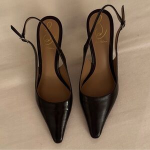 Sam Edelman Bianka Sling Pump in Eggplant